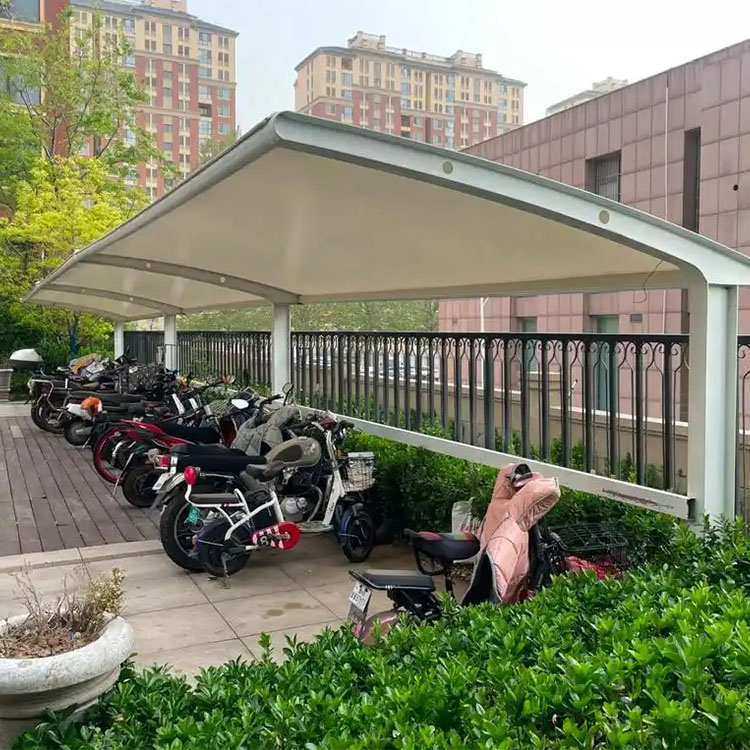 固始县膜结构电动车棚